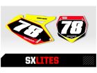 Outlaw Racing Custom Nummerplaatstickers Suzuki SXlites Series RM85 2002-2016