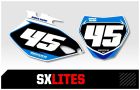 Outlaw Racing Custom Nummerplaatstickers Yamaha SXlites Series WR450F 2007-2011