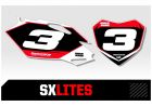 Outlaw Racing Custom Nummerplaatstickers TM KTM SXlites Series MX 2008-2014